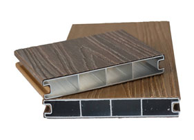 Co-ekstrudert aluminium terrassebord